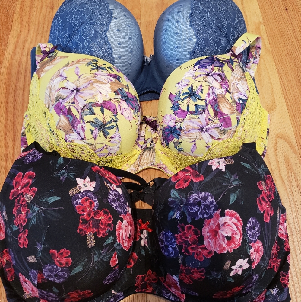 Set of 3 Cacique 40DDD bras